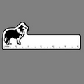 6" Ruler W/ Collie Dog Side Profile